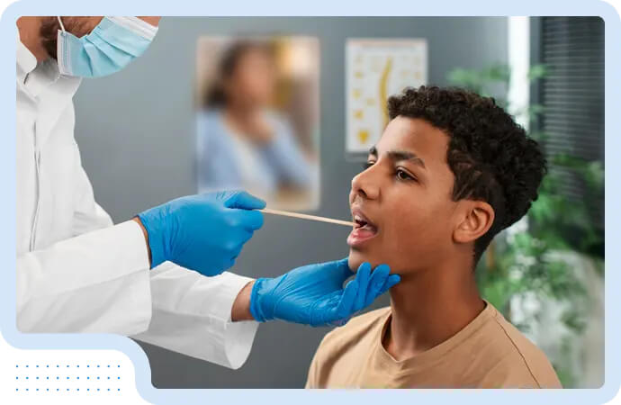 Throat treatment in Bangladesh